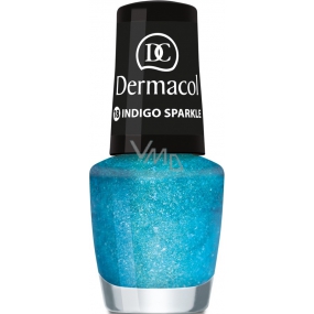 Dermacol Nail Polish with Effect Glitter Touch nail polish with effect 18 Indigo Sparkle 5 ml