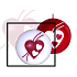 Lima Heart candle white ball 80 mm 1 piece