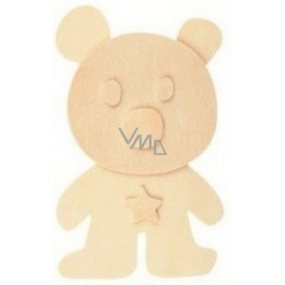 Wooden template for painting 3D Bear 13 cm