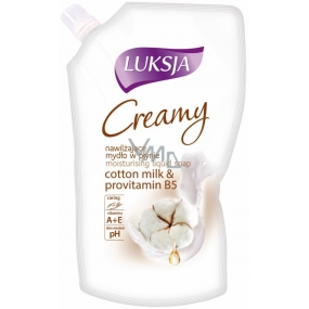 Luksja Creamy Cotton milk & provitamin B5 liquid soap refill 400 ml