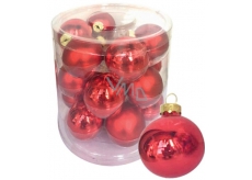 Flasks glass red set 4 cm 18 pieces