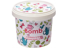 Bomb Cosmetics Brusinka a limetka Přírodní sprchový tělový peeling 365 ml