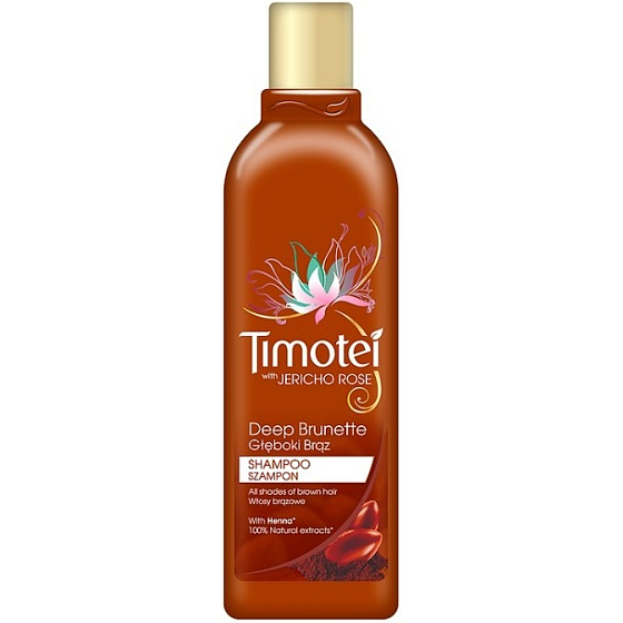 Timotei Gorgeous brunette shampoo for brown hair shades 300 ml