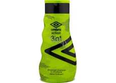 Umbro Action sprchový gel, šampon a kondicionér 3v1 pro muže 400 ml