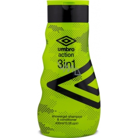 Umbro Action shower gel, shampoo and conditioner 3 in 1 for men 400 ml