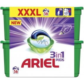 Ariel 3in1 Lavender Freshness gel capsules for washing clothes 56 pieces 1512 g