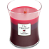 WoodWick Trilogy Sun Ripened Berries - Summer berry scented candle with wooden wick and glass lid medium 275 g
