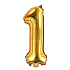 Inflatable balloon number 1, 35 cm foil