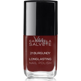 Gabriella Salvete Longlasting Enamel long-lasting high-gloss nail polish 21 Burgundy 11 ml
