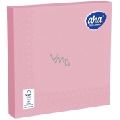 Aha Paper napkins 3 ply 33 x 33 cm 20 pieces one color pink