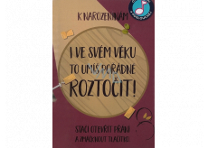 Albi Greeting card with effects for the envelope For the birthday You can spin it 14.8 x 21 cm