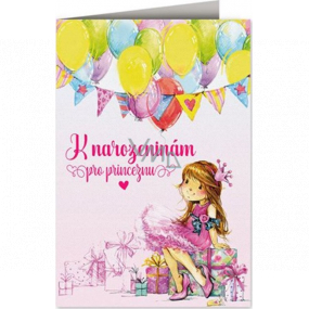 Nekupto Birthday card Princess 115 x 170 mm 3605 F