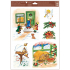 Window film without glue coloured Czech Christmas - bird feeder 30 x 42 cm
