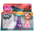 Bo-Po Tropical Bliss peeling nail polish purple 2.5 ml + peeling nail polish pink 2.5 ml + nail stickers, cosmetic set for children