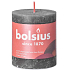 Bolsius Rustic candle dark gray cylinder 68 x 80 mm