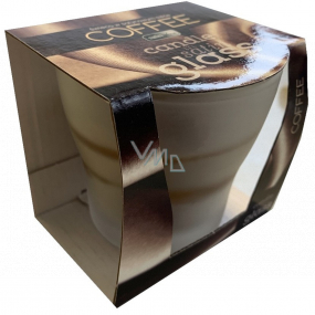 Admit Satin Glass Coffee - Coffee scented candle in glass 75 g