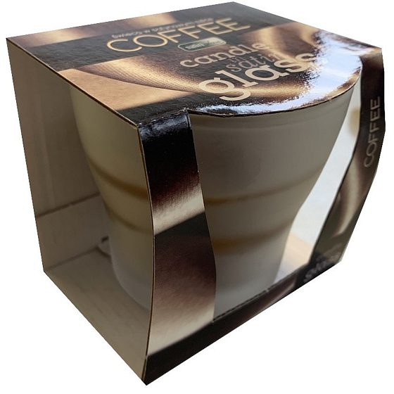 Admit Satin Glass Coffee - Coffee scented candle in glass 75 g