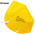 Bari Medical Respirator mouth guard 5-layer FFP2 face mask yellow 20 pieces