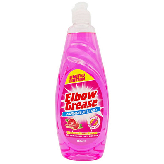 Elbow Grease Washing Up Liquid Pink Blush dishwashing liquid with grapefruit scent 600 ml