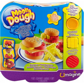 Moon Dough Hamburger light modelling clay, hypoallergenic, recommended age from 3 years creative set
