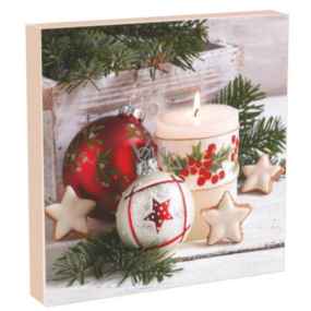 Aha Paper napkins 3 layers 33 x 33 cm 20 pieces Christmas flask, candle