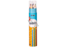 Albi Quido crayons in tube 12 pieces with pencil sharpener