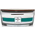 WoodWick Trilogy Icy Woodland - Ice Forest scented candle with wooden wick and lid glass boat 453 g