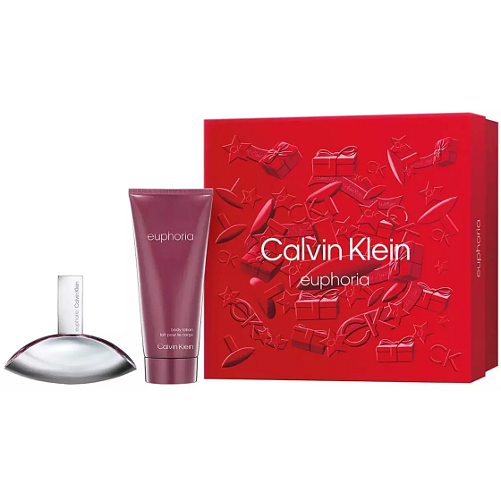 Calvin Klein Euphoria Eau de Parfum 50 ml + Body Lotion 100 ml, gift set for women
