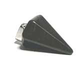 Obsidian pendulum natural stone 2,2 cm, stone of salvation