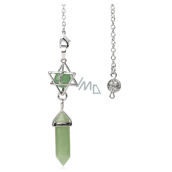 Avanturin Merkaba + pendulum, natural stone pendant 71 x 8 x 8 mm, lucky stone