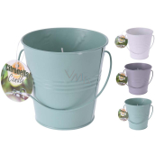 Bolsius Citronella candle in tin bucket 105 x 105 mm 1 piece mix colours