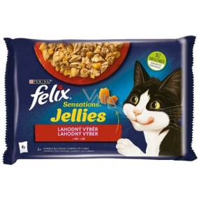 Felix Sensations Jellies Multipack beef and chicken in flavoured ...