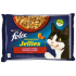 Felix Sensations Jellies Multipack beef and chicken in flavoured jelly, complete food for adult cats 4 x 85 g