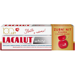 Lacalut White toothpaste + dental floss, 75 ml