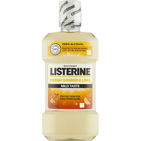 Listerine Mouthwash Fresh Ginger & Lime Mild Taste, 500 ml