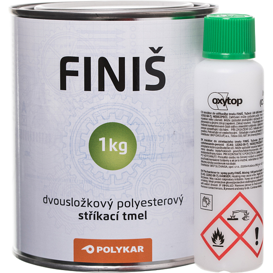 Polykar Finish Spray Filler, Two-Component Polyester + Hardener, 1 kg