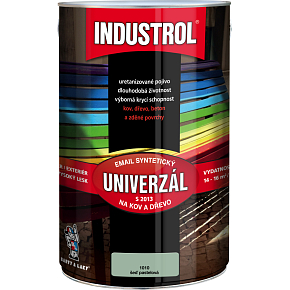 Industrol S2013 universal gloss top coat for metal and wood, 1010 pastel gray, 4 l
