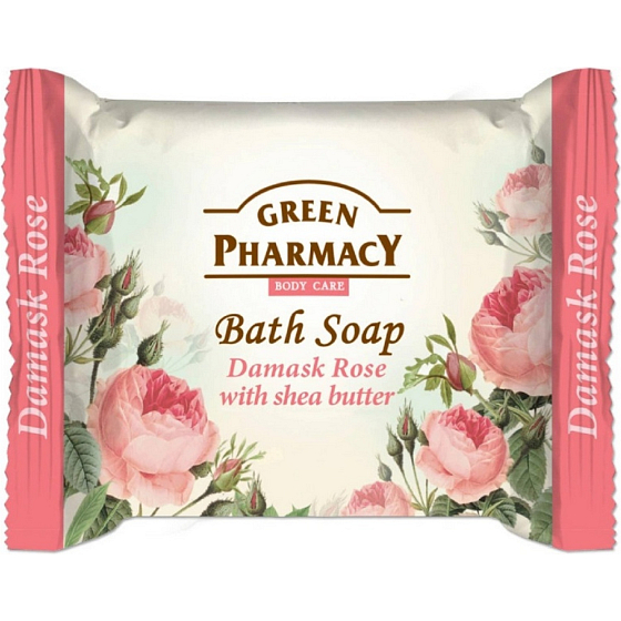 GREEN Solid Soap Damask Rose & Shea Butter 100 g