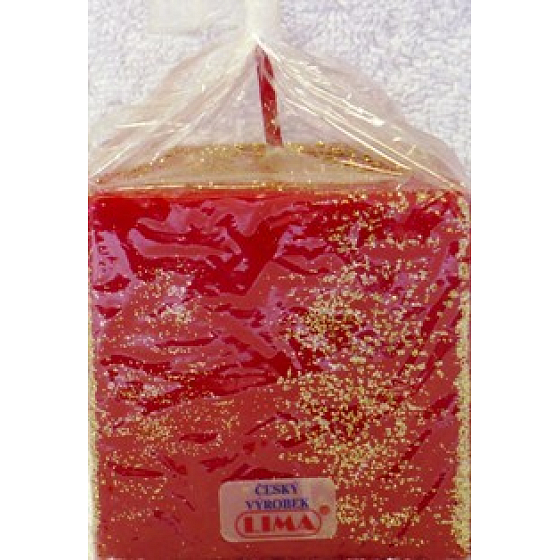 Lima Aromatic spiral scented candle red cube 65 x 65 mm 1 piece