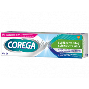 Corega Fixation Cream Fresh extra strong for complete and partial denture prostheses 40 g
