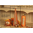 Lima Milky Way candle orange pyramid 75 x 250 mm 1 piece