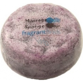 Fragrant Moonlight Glycerine massage soap with a sponge filled with the scent of Escada Moon Sparkle perfume in gray 200 g