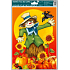 Window foil without glue scarecrows scarecrow and sunflower 30 x 20 cm