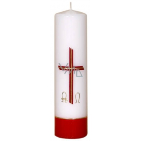 Lima Relief Church candle white cylinder 1012 50 x 170 mm 1 piece