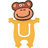 Bookmark cheerful decorative Monkey about 5 cm