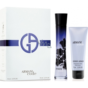 Giorgio Armani Code perfumed water for women 75 ml + body lotion 75 ml, gift set