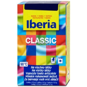 Iberia Classic Textile color navy blue - dark blue 2 x 12.5 g