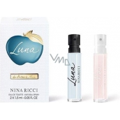 Nina Ricci Nina Luna toaletní voda 1,5 ml + Nina Ricci Nina toaletní voda 1,5 ml s rozprašovačem, Vialka