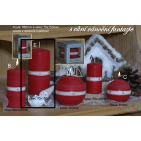Lima Aura Christmas Fantasy Scented Candle Red Cylinder 70 x 150 mm 1 Piece