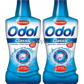 Odol Classic mouthwash against tooth decay 2 x 500 ml, duopack
